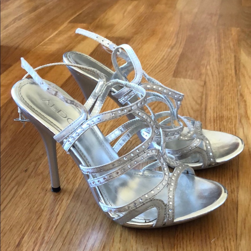 ALDO Silver High Heels